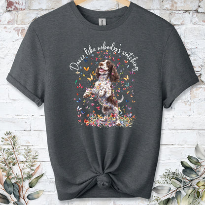 Cocker Spaniel #3 "Dance like nobody's watching" unisex T shirt