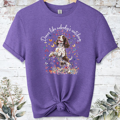 Cocker Spaniel #3 "Dance like nobody's watching" unisex T shirt