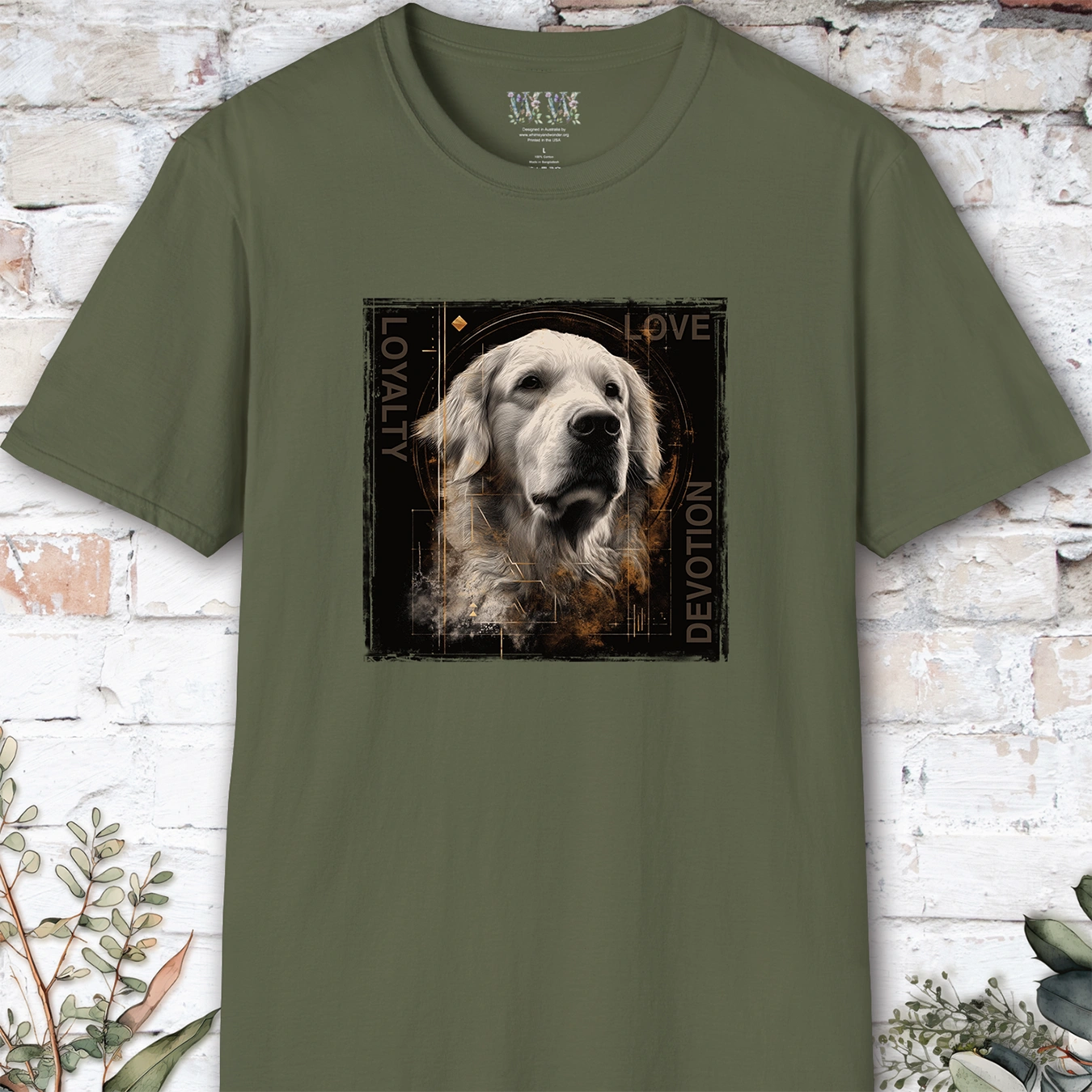 Cream Golden Retriever, Devotion, Loyalty, Love, Devotion unisex T Shirt