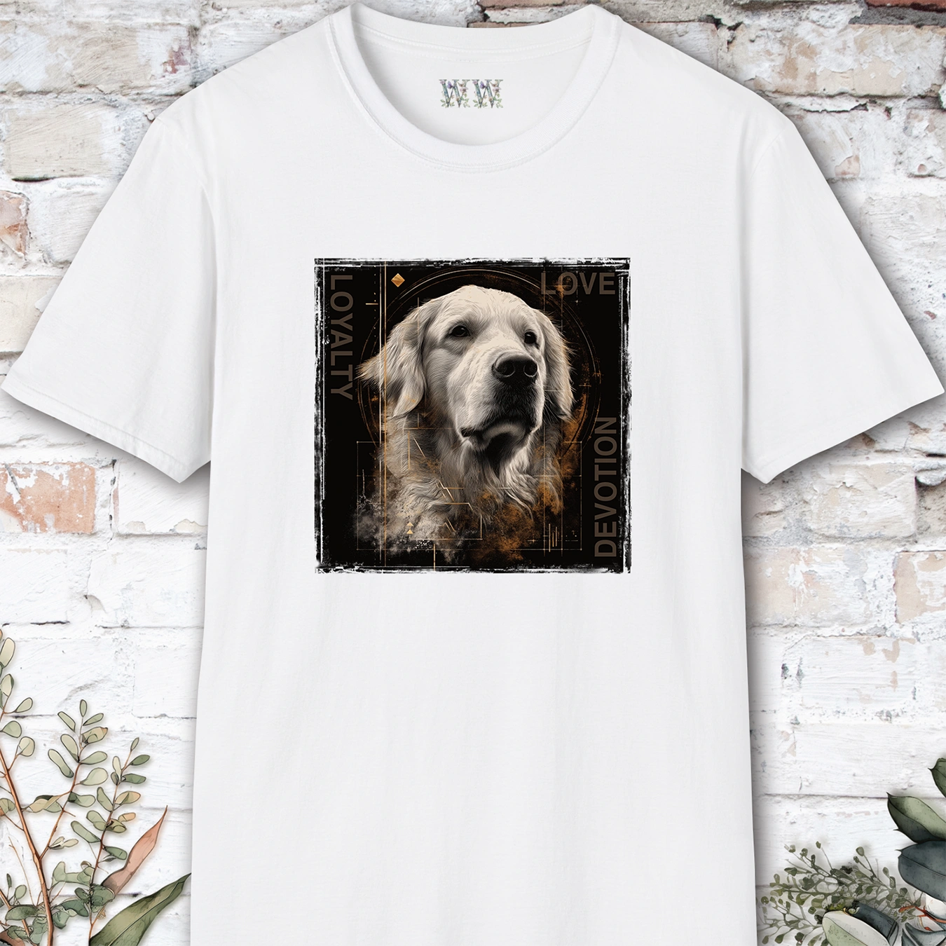 Cream Golden Retriever, Devotion, Loyalty, Love, Devotion unisex T Shirt
