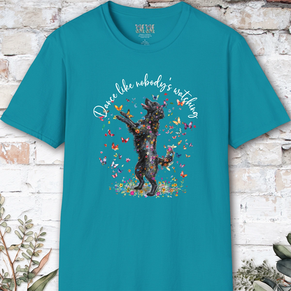 Curly Coated Retriever #1 "Dance like nobody's watching" unisex T shirt