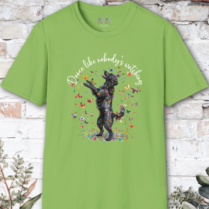 Curly Coated Retriever #1 "Dance like nobody's watching" unisex T shirt
