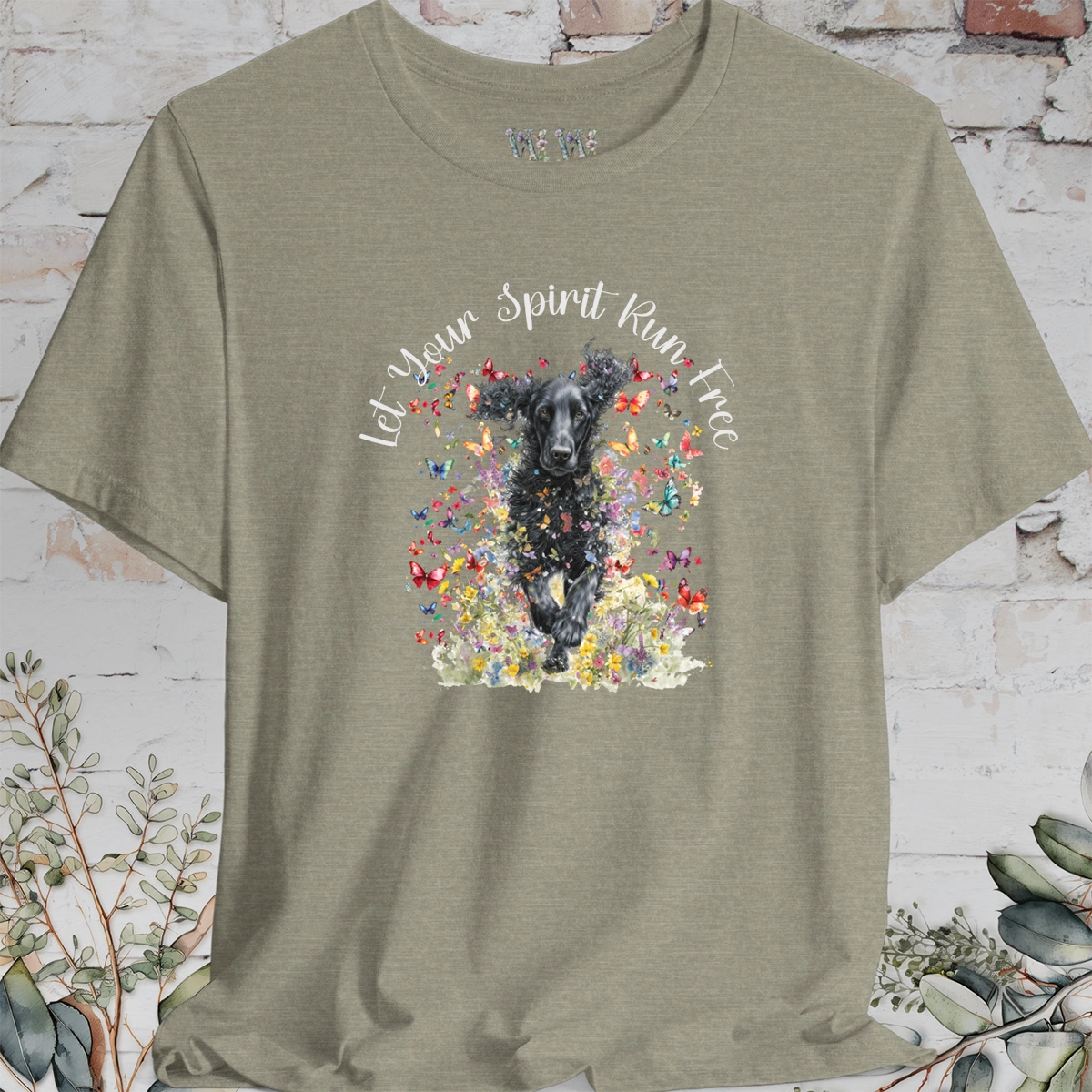 Curly Coated Retriever #1 'Let your spirit run free' T shirt