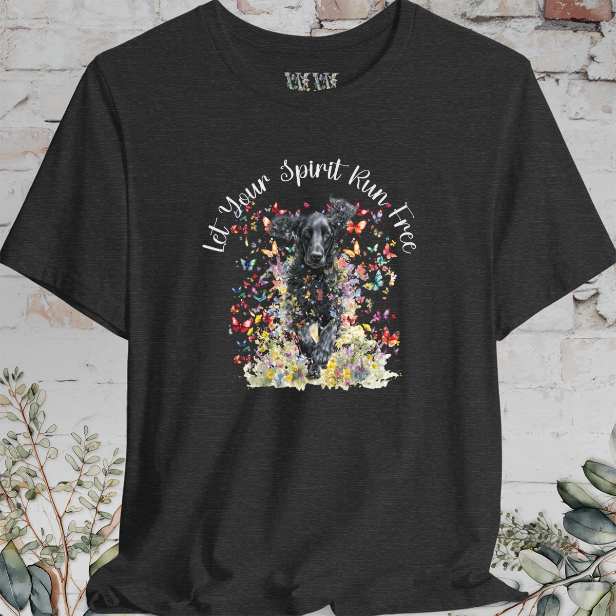 Curly Coated Retriever #1 'Let your spirit run free' T shirt