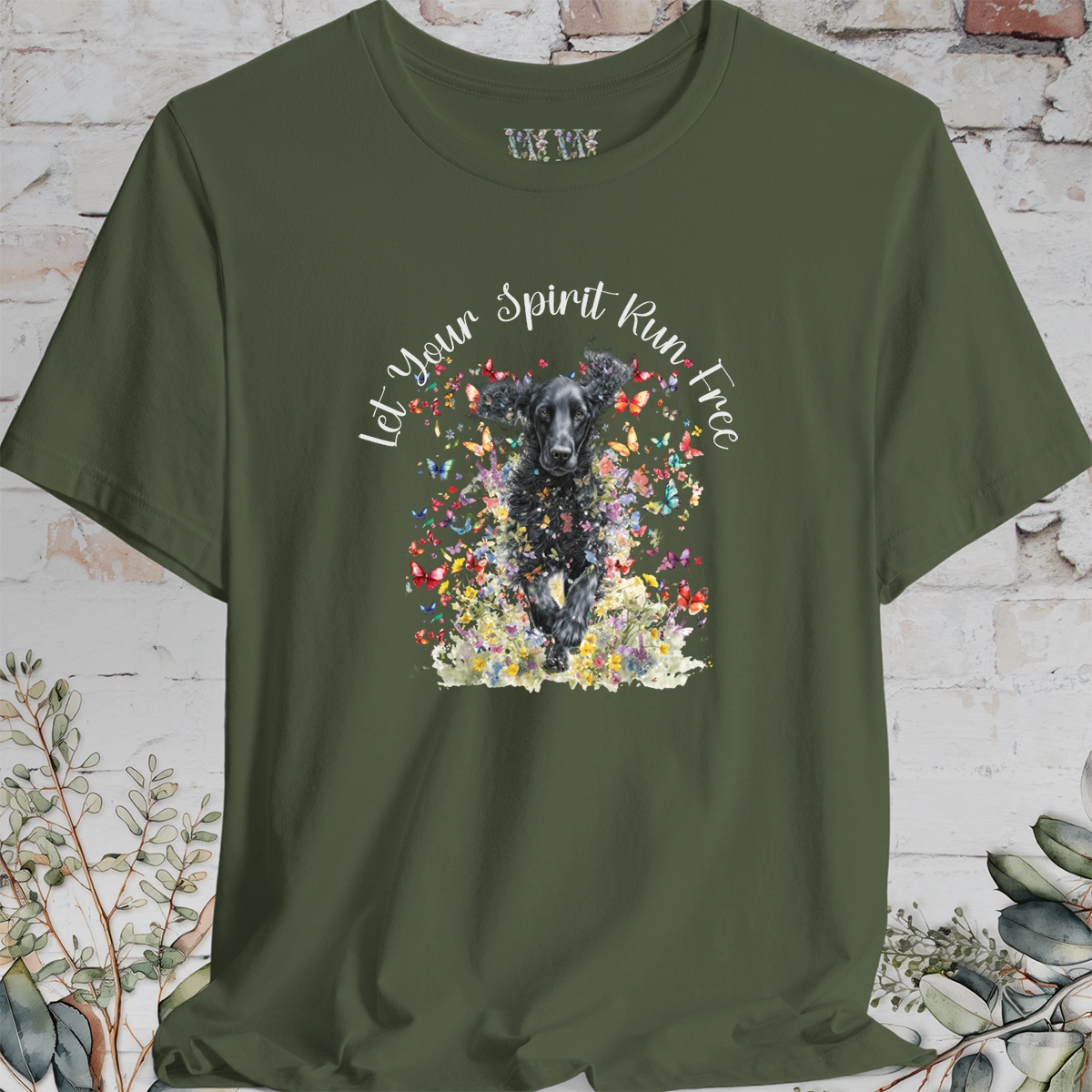 Curly Coated Retriever #1 'Let your spirit run free' T shirt
