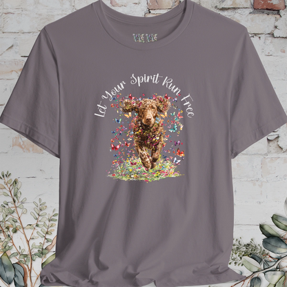 Curly Coated Retriever #2 'Let your spirit run free' T shirt