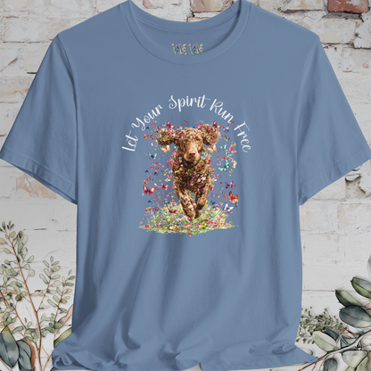 Curly Coated Retriever #2 'Let your spirit run free' T shirt