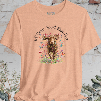 Curly Coated Retriever #2 'Let your spirit run free' T shirt