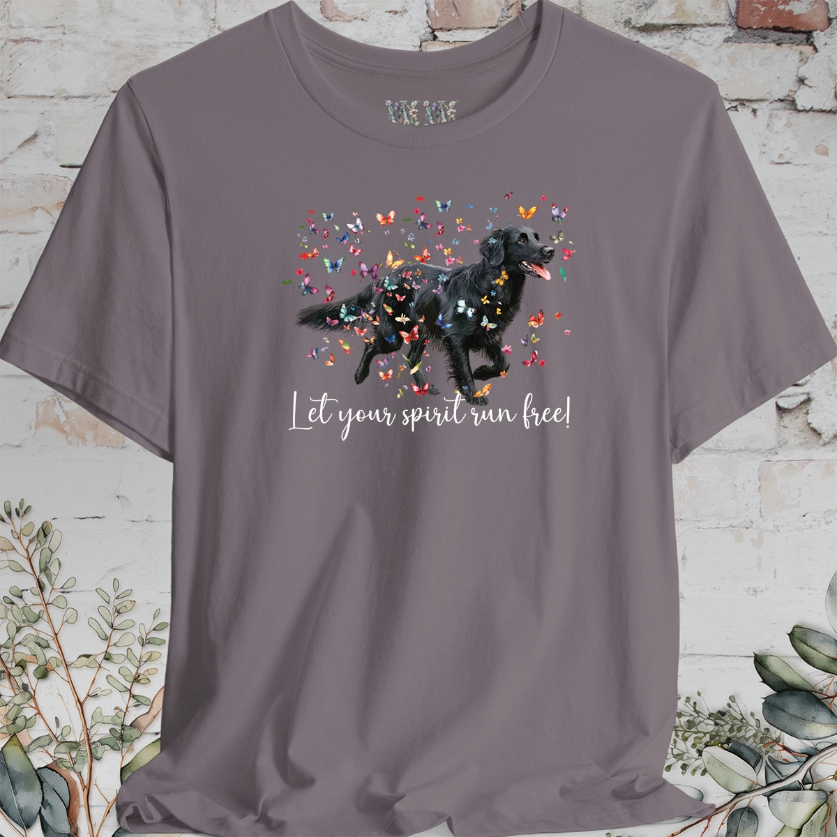 Flat Coated Retriever #1 'Let your spirit run free' T shirt