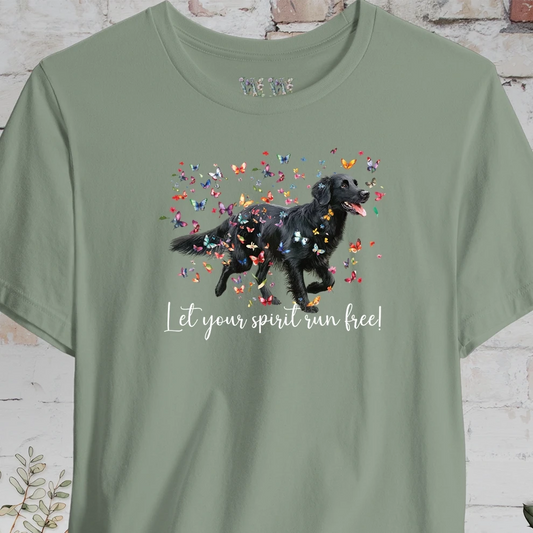 Flat Coated Retriever #1 'Let your spirit run free' T shirt