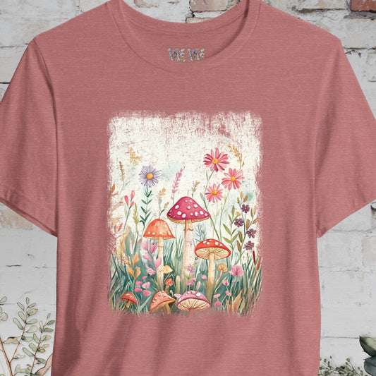 Floral Mushroom #3 unisex T shirt
