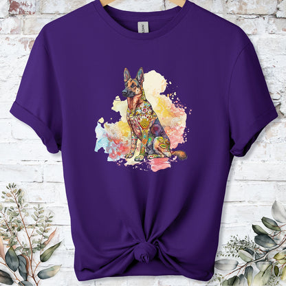 German Shepherd Retro, Unisex T-shirt.