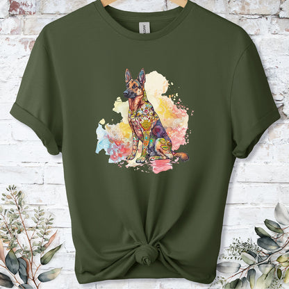 German Shepherd Retro, Unisex T-shirt.