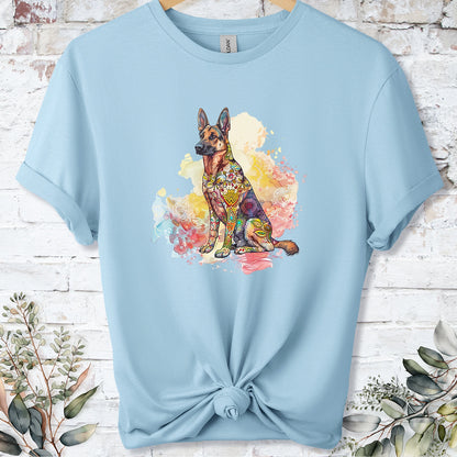German Shepherd Retro, Unisex T-shirt.