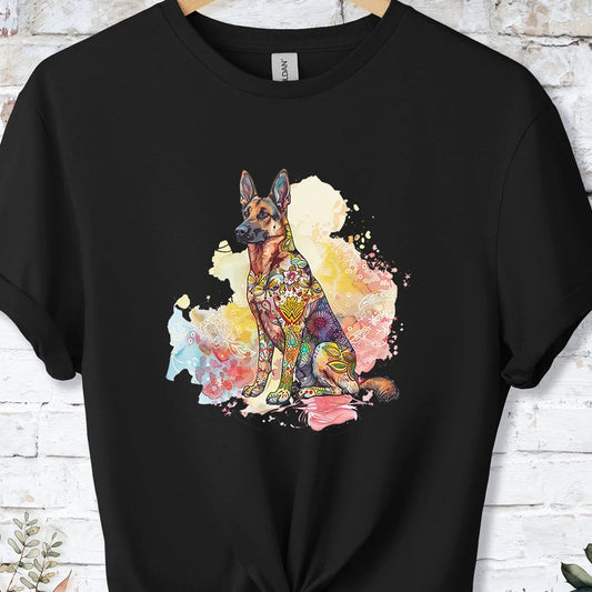 German Shepherd Retro, Unisex T-shirt.