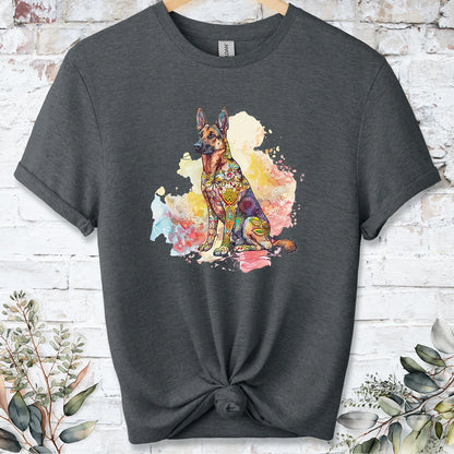 German Shepherd Retro, Unisex T-shirt.