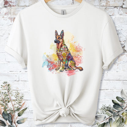 German Shepherd Retro, Unisex T-shirt.