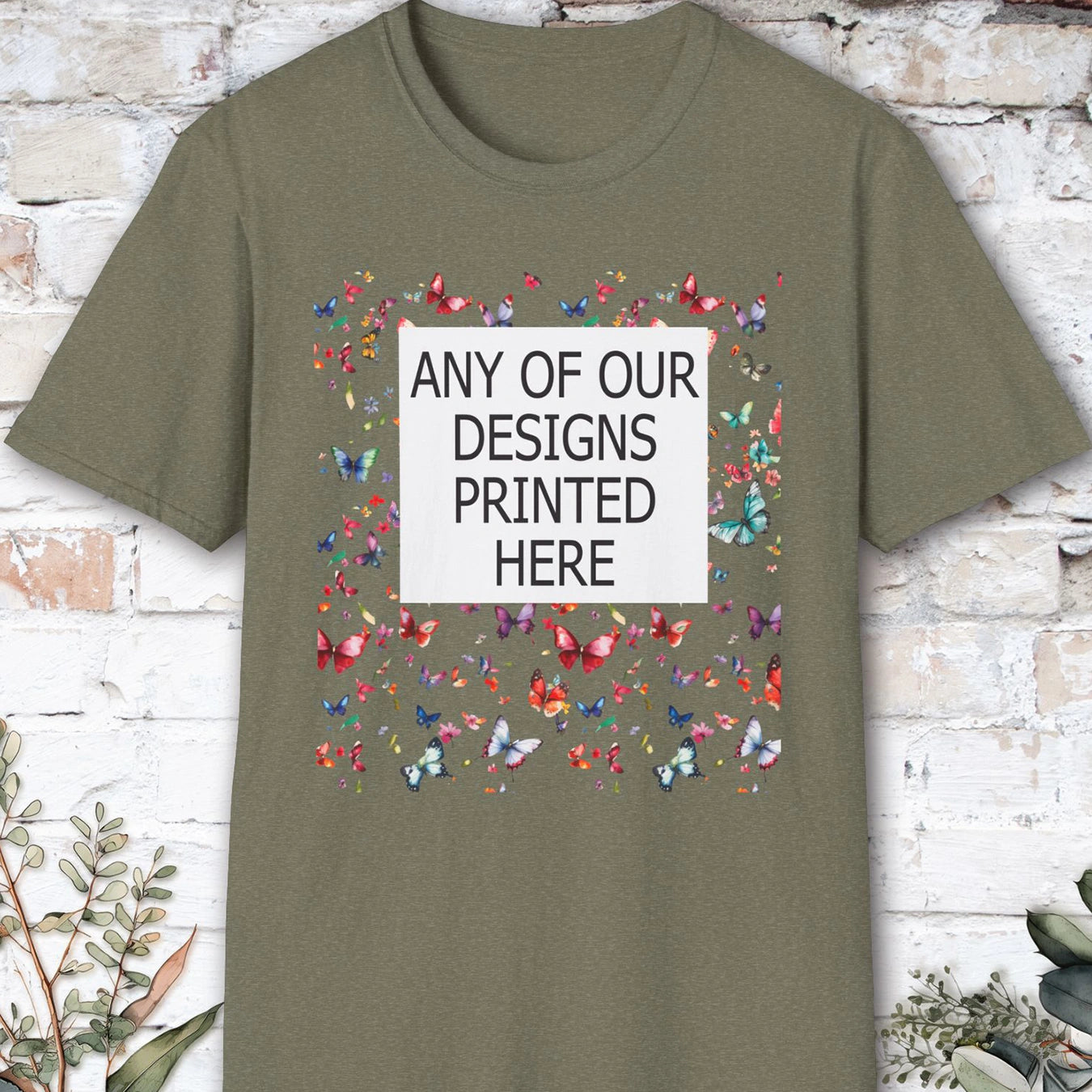 USA, Gildan 64000 - Any of our designs printed here, unisex T shirt
