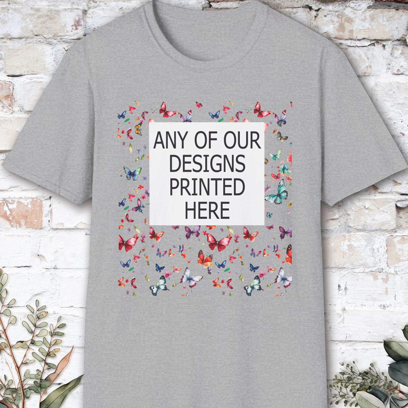 USA, Gildan 64000 - Any of our designs printed here, unisex T shirt