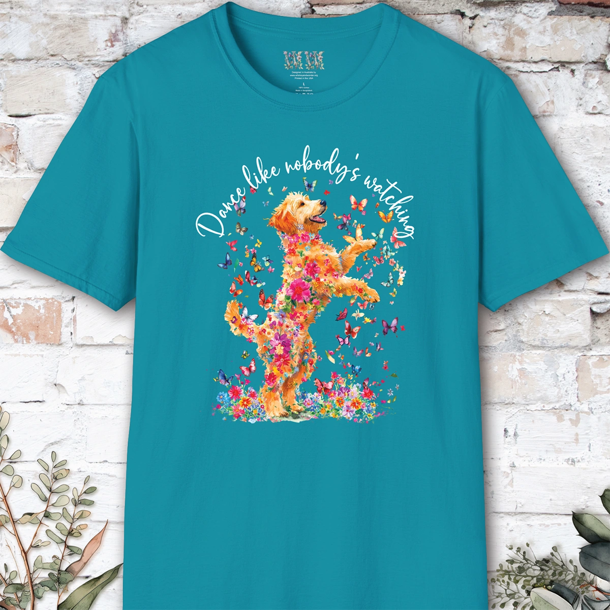 Golden Doodle/Groodle "Dance like nobody's watching" unisex T shirt