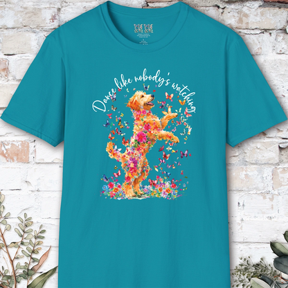 Golden Doodle/Groodle "Dance like nobody's watching" unisex T shirt