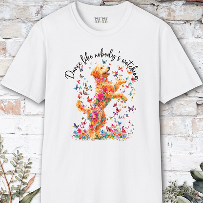 Golden Doodle/Groodle "Dance like nobody's watching" unisex T shirt