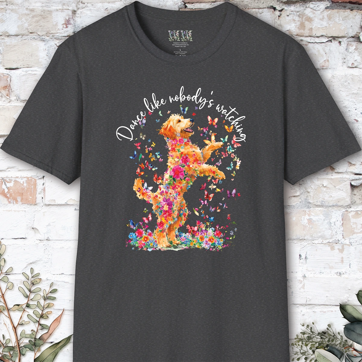 Golden Doodle/Groodle "Dance like nobody's watching" unisex T shirt