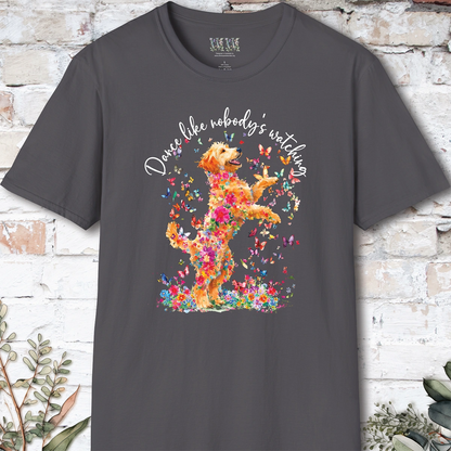 Golden Doodle/Groodle "Dance like nobody's watching" unisex T shirt