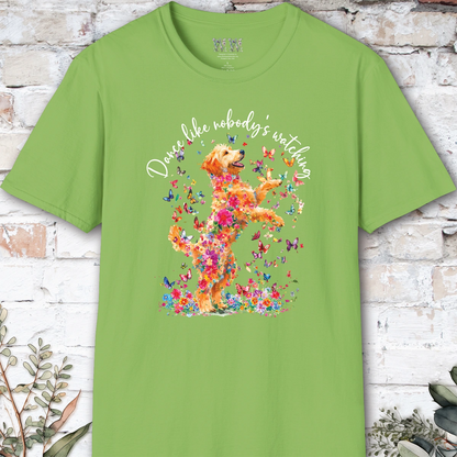 Golden Doodle/Groodle "Dance like nobody's watching" unisex T shirt