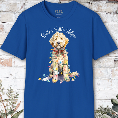 Golden Doodle Santa's little helper. unisex T shirt