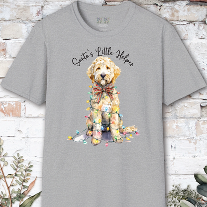Golden Doodle Santa's little helper. unisex T shirt