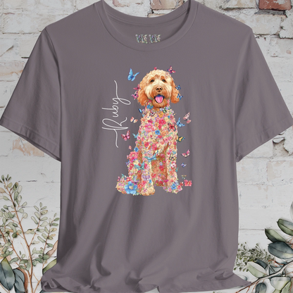 Golden Doodle #4 Floral Personalized T shirt