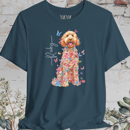 Golden Doodle #4 Floral Personalized T shirt