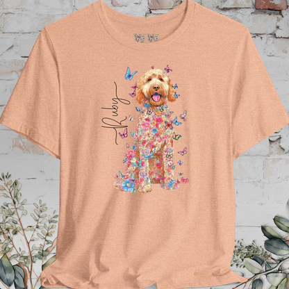 Golden Doodle #4 Floral Personalized T shirt