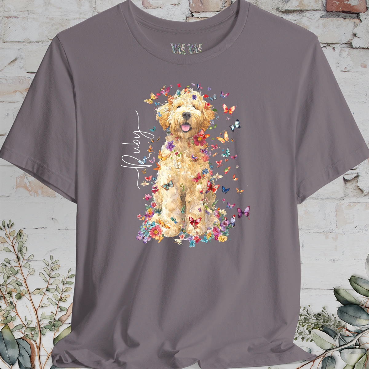 Golden Doodle #5 Floral Personalized T shirt
