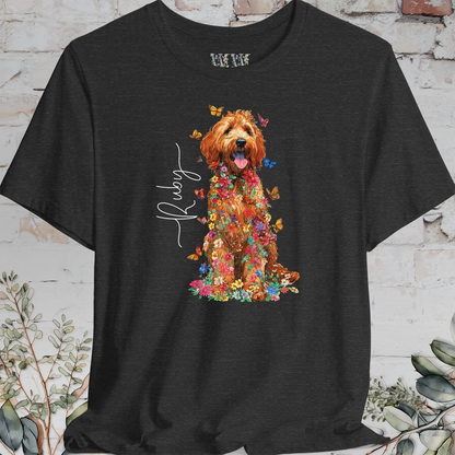 Golden Doodle #5 Floral Personalized T shirt