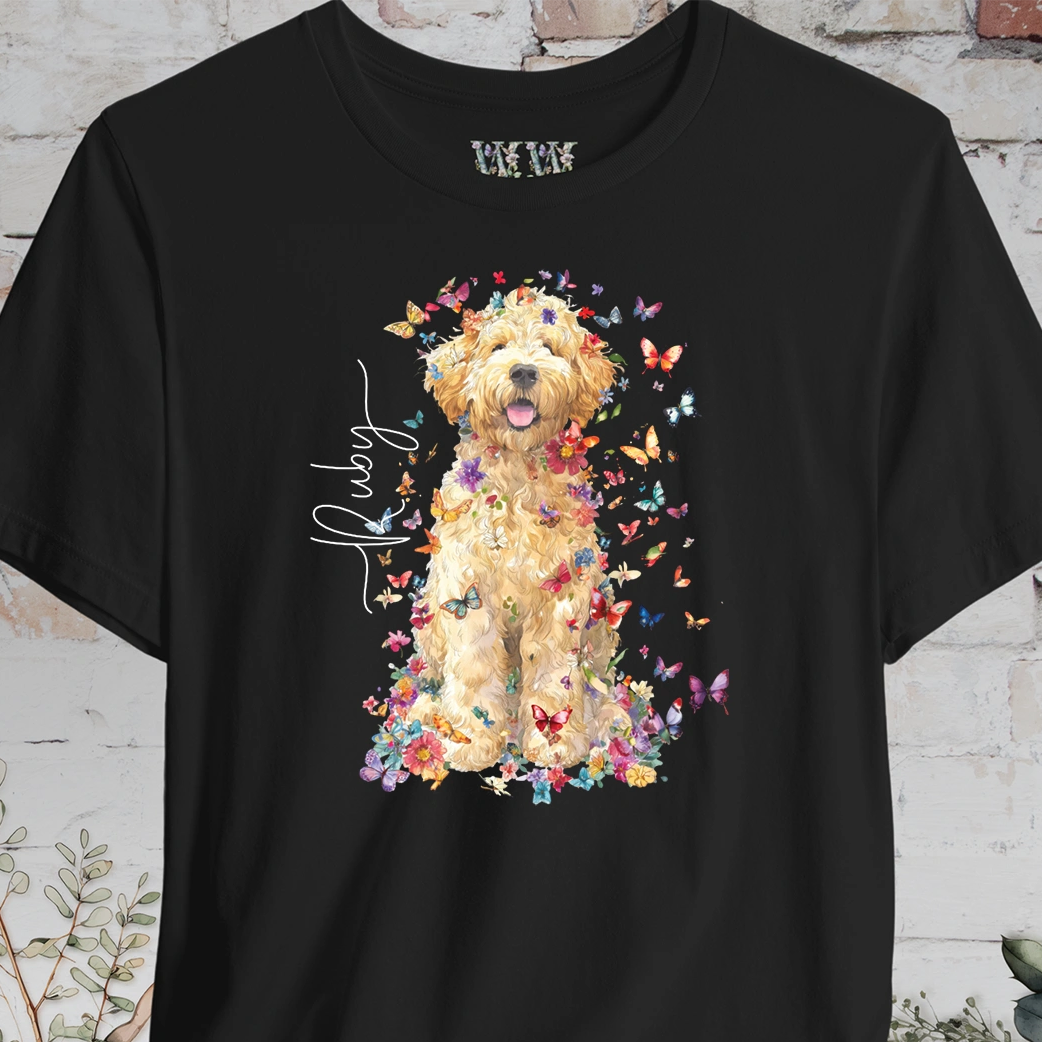 Golden Doodle #5 Floral Personalized T shirt
