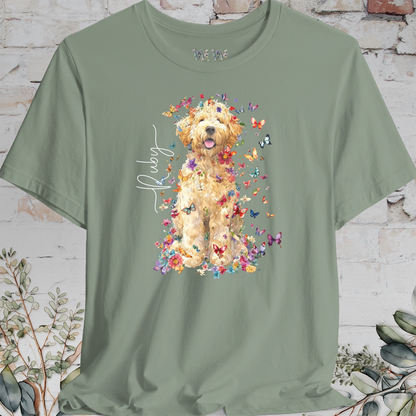 Golden Doodle #5 Floral Personalized T shirt