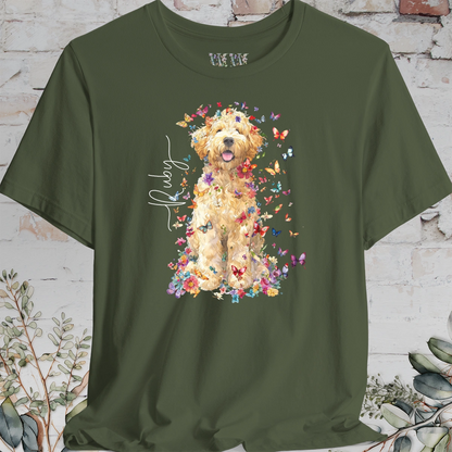 Golden Doodle #5 Floral Personalized T shirt