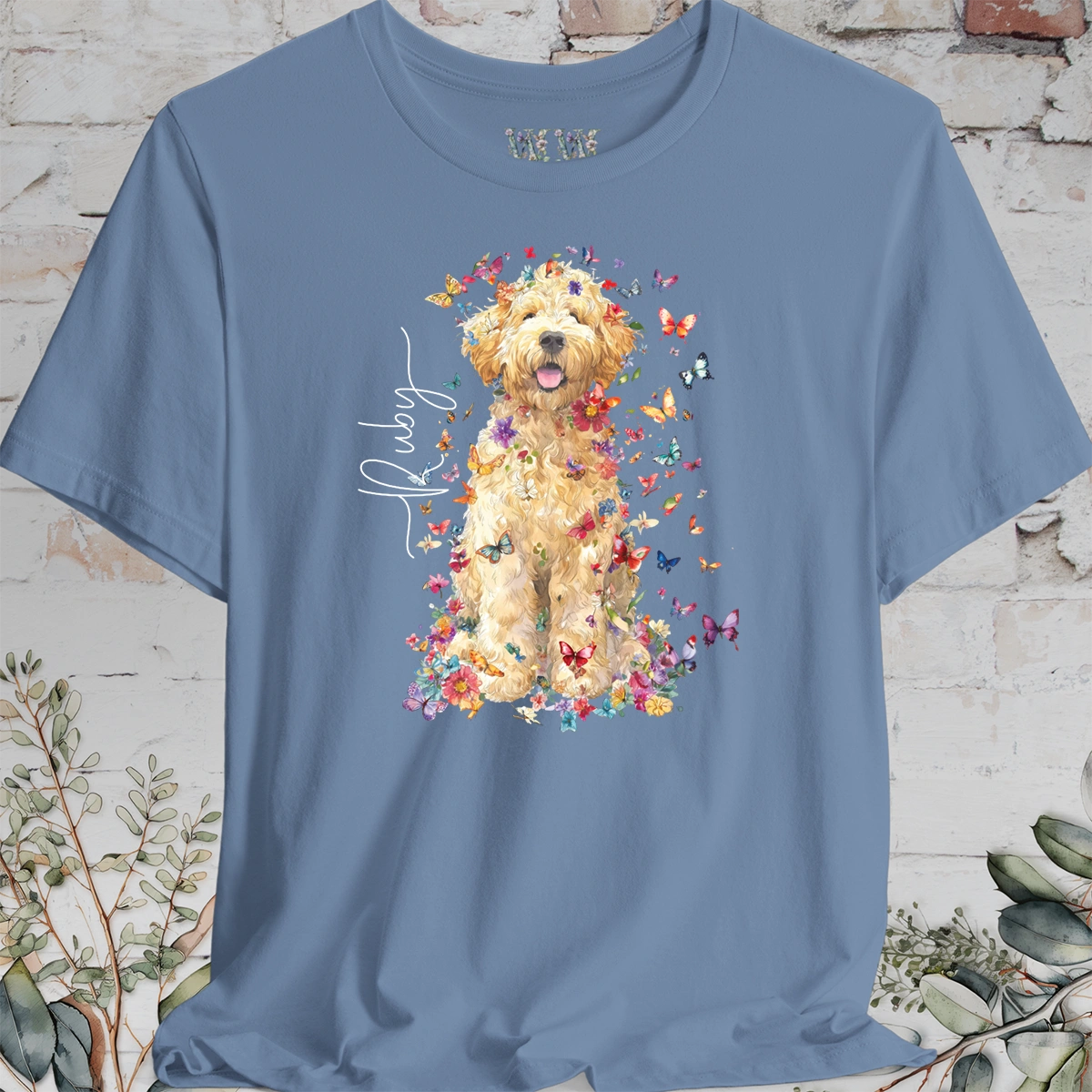 Golden Doodle #5 Floral Personalized T shirt