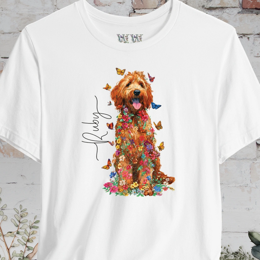 Golden Doodle #5 Floral Personalized T shirt