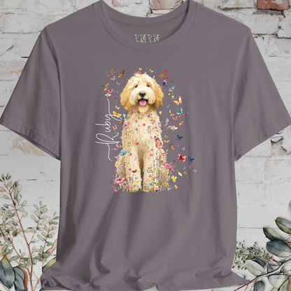 Golden Doodle #6 Floral Personalized T shirt