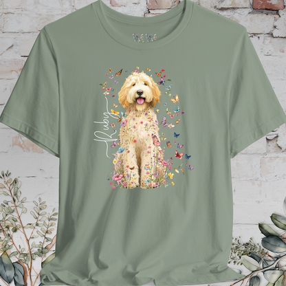 Golden Doodle #6 Floral Personalized T shirt
