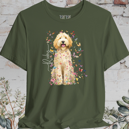Golden Doodle #6 Floral Personalized T shirt
