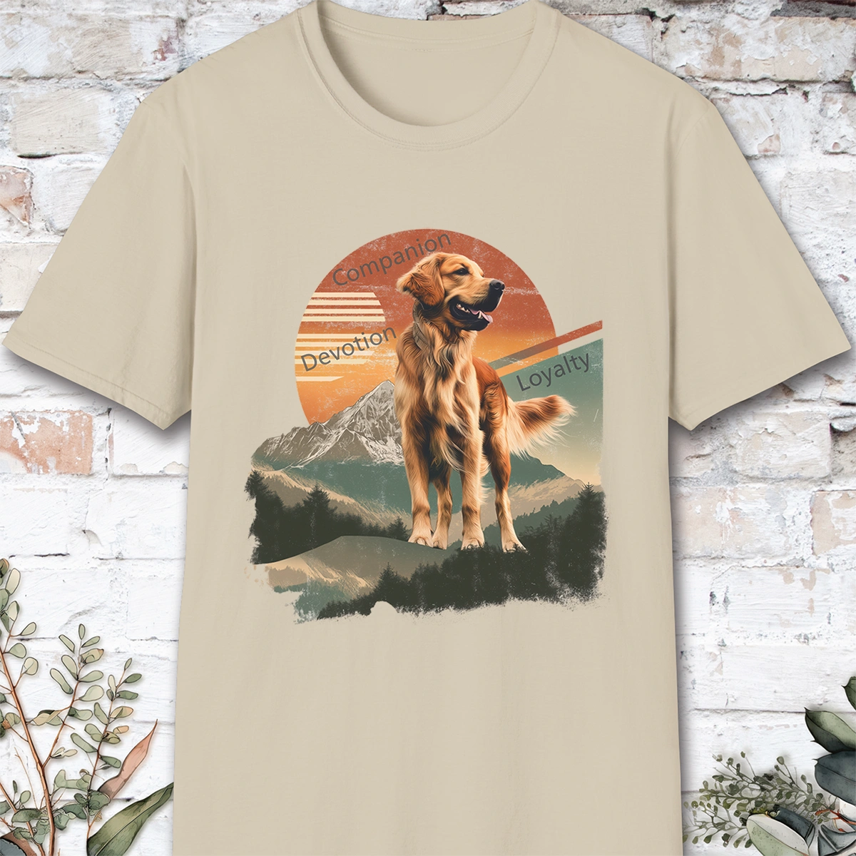 Golden Retriever Companion unisex T shirt
