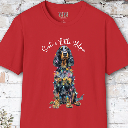 Gordon Setter #2 Santa's little helper. unisex T shirt