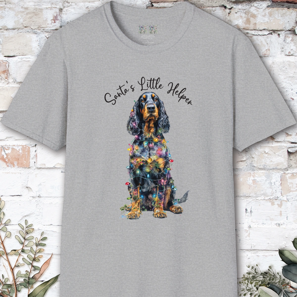 Gordon Setter #2 Santa's little helper. unisex T shirt