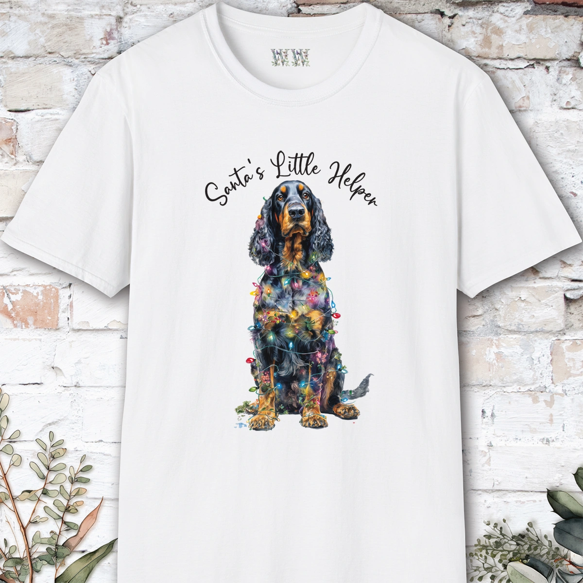 Gordon Setter #2 Santa's little helper. unisex T shirt