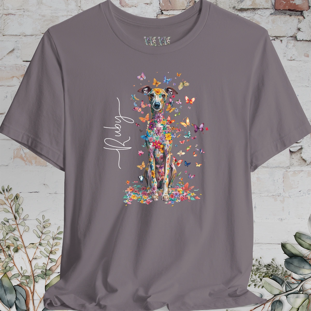 Iggy #2 Floral Butterfly personalized unisex T shirt