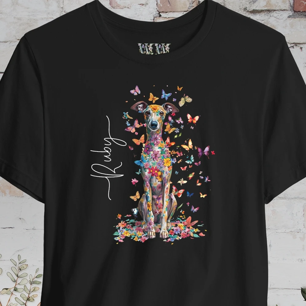 Iggy #2 Floral Butterfly personalized unisex T shirt